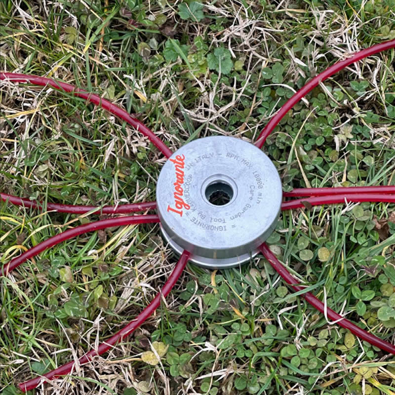 Brush cutter head with 6 “ignorante Pro” lines