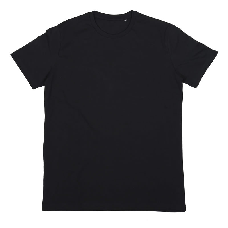 Black 'Maglietta Ignorante' T-shirt. Plain, short-sleeved, crew-neck tee shirt.